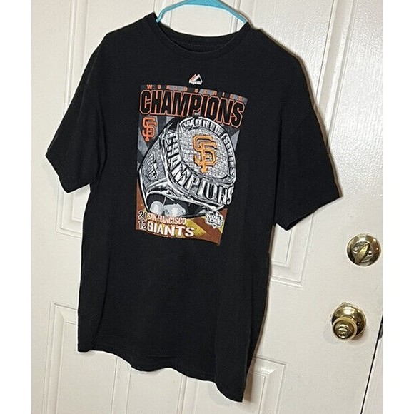 MLB San Francisco Giants 2012 World Series Championship Shirt Majestic Size L - Picture 3 of 7